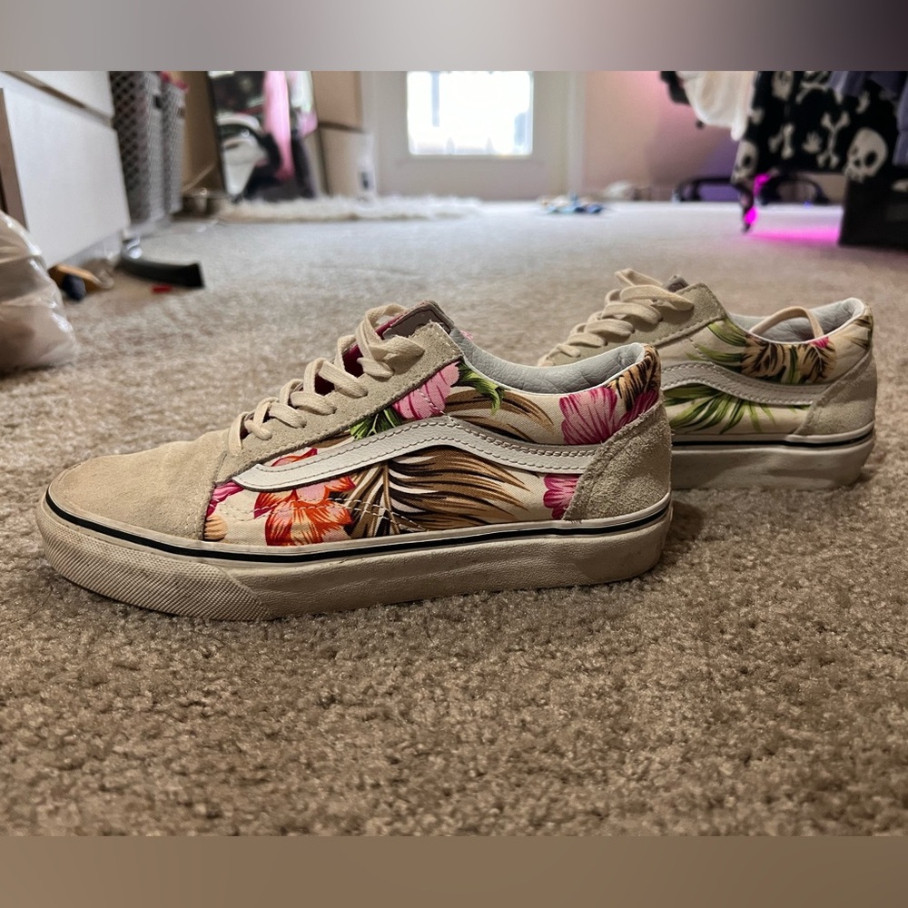 Floral Canvas Sneakers